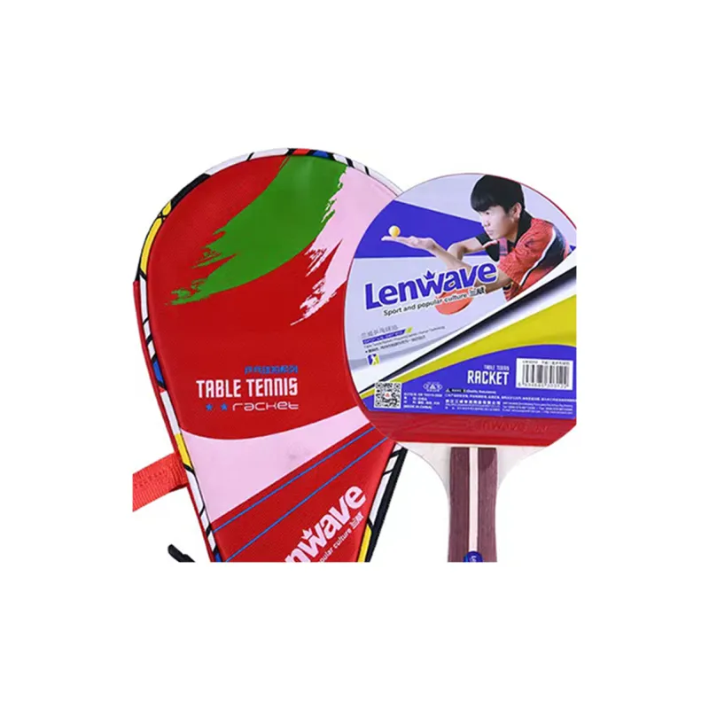 LENWAVE Ping Pong Paddles Unisex All Wood Carbon Fiber Red-2