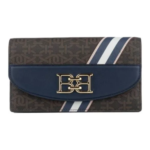 BALLY Logo Plaque Foldover Top Shoulder Bag