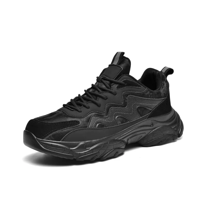 MUSNODO Cushioning, Slip Resistant, And Abrasion Resistant Low Top Casual Running Shoes Men's Black Purple Green-1