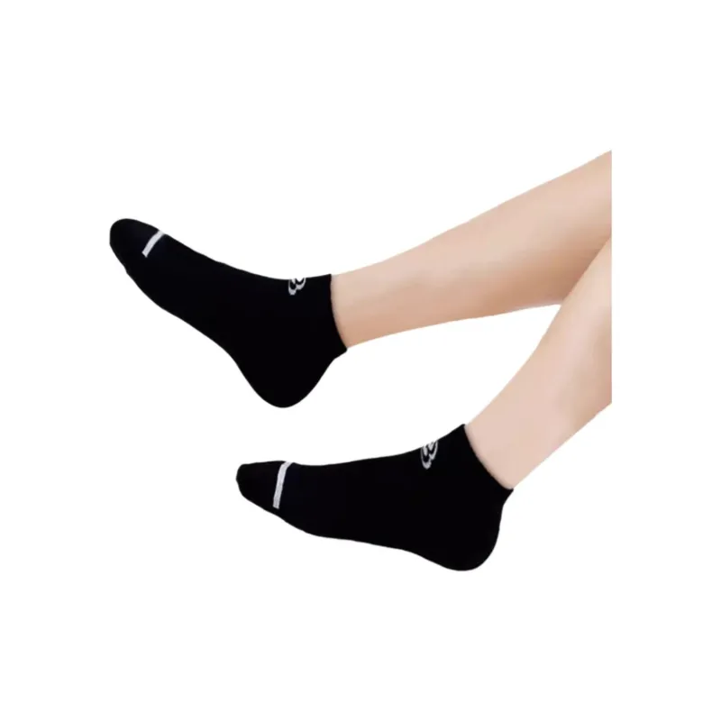 Skechers SS23 No-Show Socks Unisex 3 Pack White Black Invisible-2