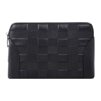 DOSRFINI Cow Leather Clutch Regular Men's Black