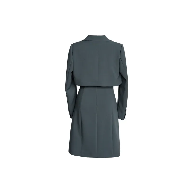ROEYSHOUSE Skirt Set Women's Gray Green-2