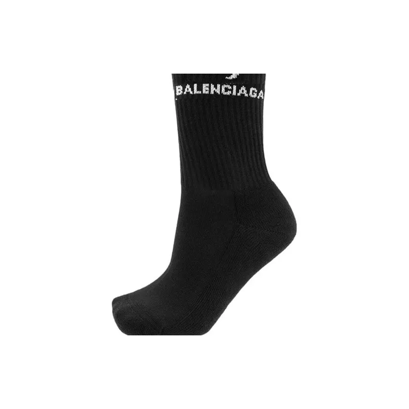 Balenciaga Socks 'Black/White'-1