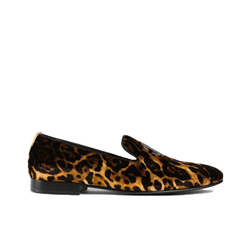 Roberto Cavalli Logo-embroidered Leather Loafers-1