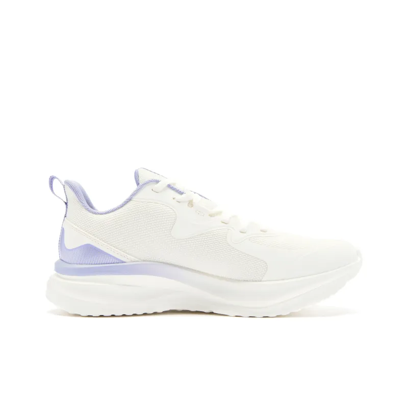 QIAODAN Running Shoes Women's Low Top Ivory Light Moon Purple-1