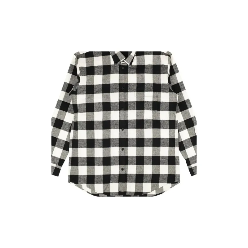 Balenciaga Twill Check Button Down Shirt-2