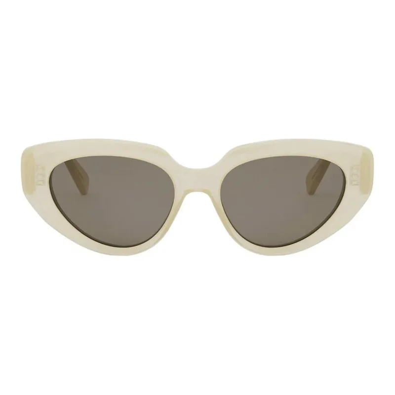 CELINE Acetate Irregular Shape Sunglasses Unisex Bright Light Brown-1