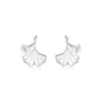 Love Link 999 Fine Silver Stud Earrings Women's
