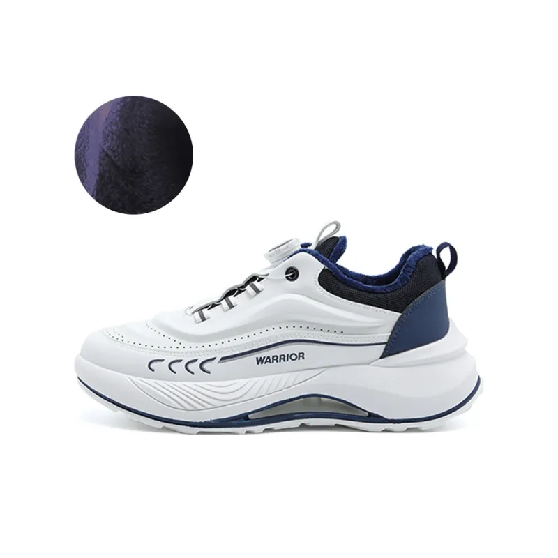 Warrior Slip Resistant, Abrasion Resistant, Thermal Low Top Casual Running Shoes Men's Beige Dark Blue-1