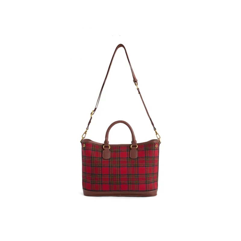 JACD Wool Blended With PU Single Shoulder Tote Bag Regular Women's Multicolor-1