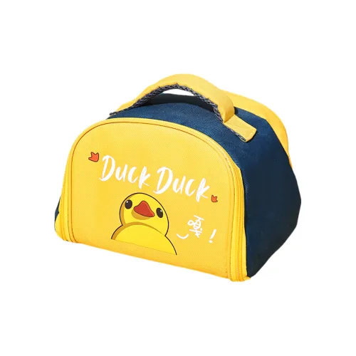 Qifeng Water-Resistant Oil-Proof Student Portable Lunch Box Insulated Bag Blue Yellow/Pink/Blue