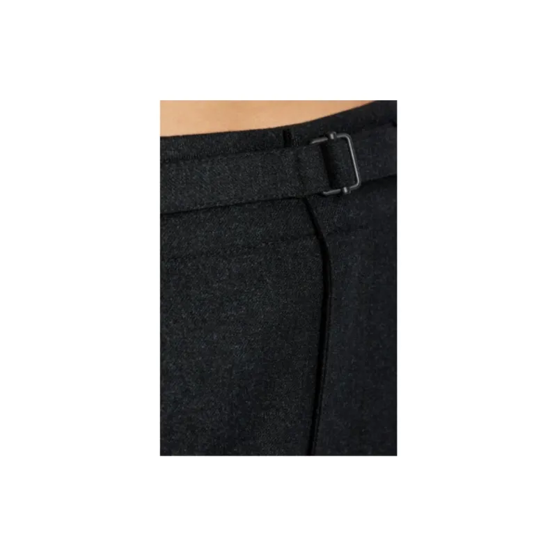 Lemaire Belted Soft Tailored Pants 'Anthracite/Grey'-4