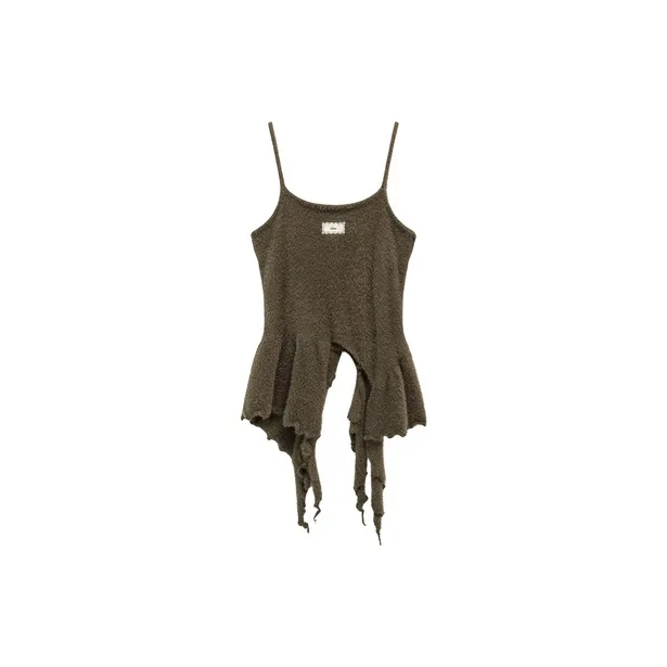 CHUU Tank Tops Women's Mustard Green-1