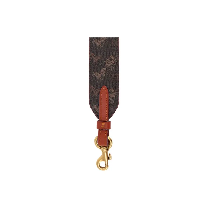 COACH Canvas With Calfskin Bag Strap Accessory Bag Strap Women's Pink-3