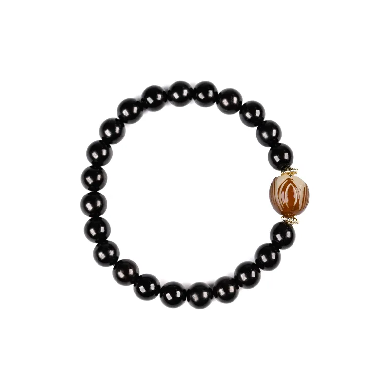 WUDE Ebony Wooden Bracelets Unisex-14