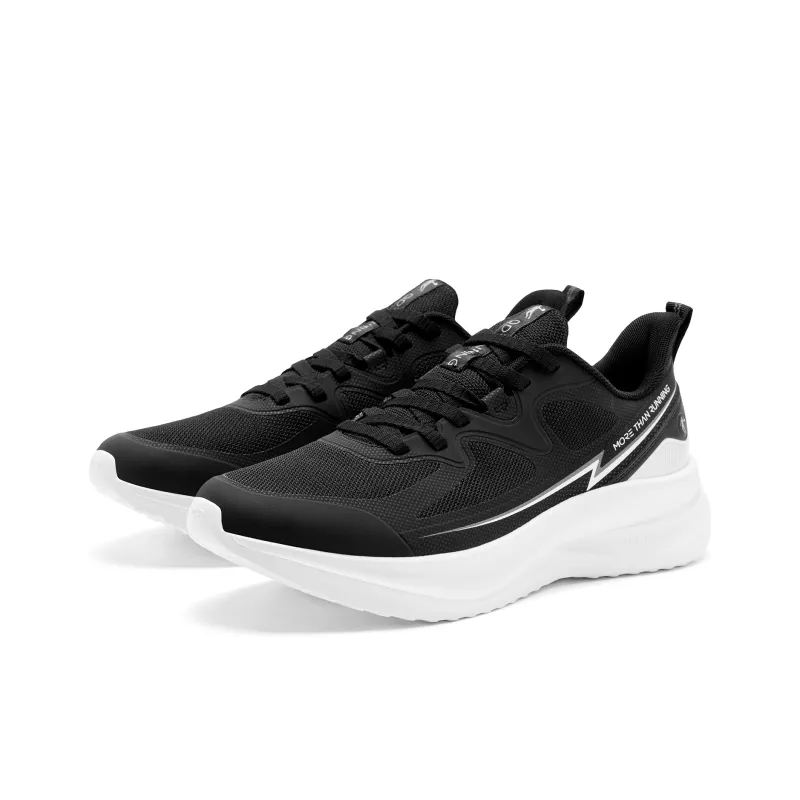 QIAODAN Leap Running Shoes Men Low Top Black Jordan White-2