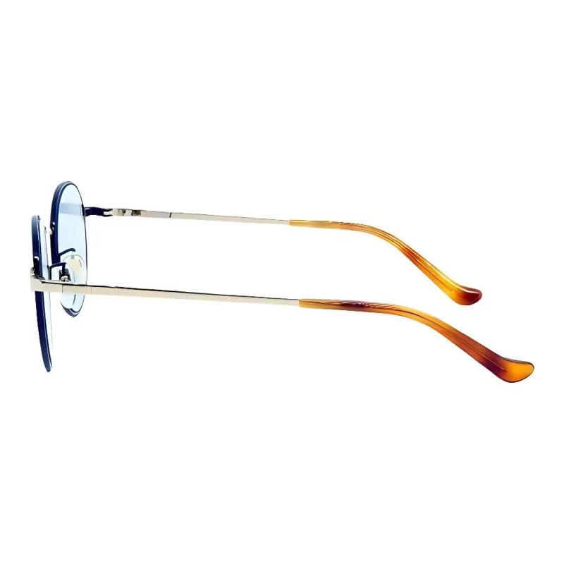 GUCCI Round Sunglasses Unisex Gold-3