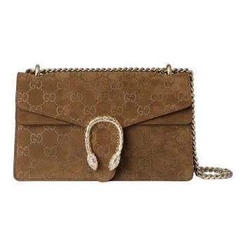 GUCCI Dionysus Suede Crossbody Bag Shoulder Bag Small Size Women's Light Brown