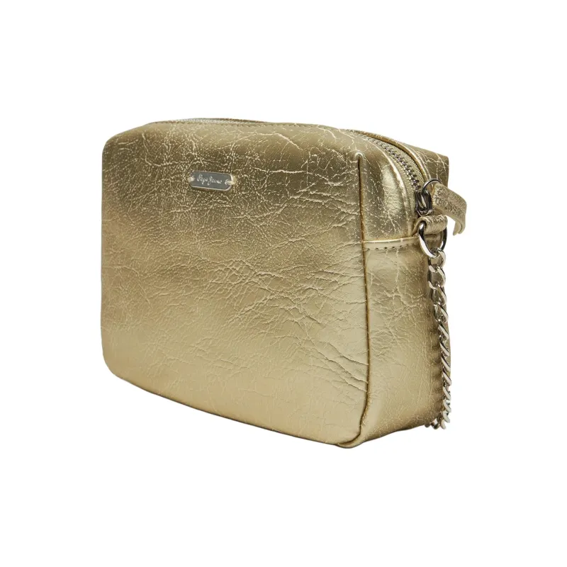 Pepe Jeans Faux Leather Crossbody Bag, Shoulder Bag Trumpets Women's Gold-1
