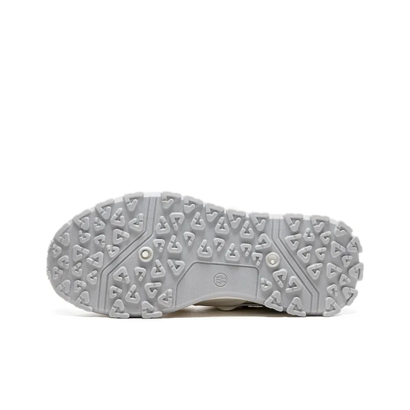 Warrior Ride The Wind And Waves Series Durable Breathable Lightweight Low-Top Casual Shoes Women's White Gray-3