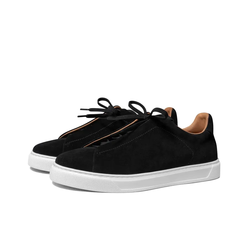 THOM WILLS Trendy Versatile Velvet Casual Slip on Low Top Skateboard Shoes Men's-1