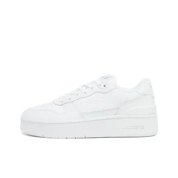 LACOSTE T-Clip Low-Top Skateboard Shoes Women's White