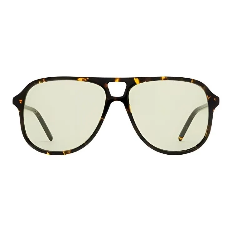 GUCCI Acetate Aviator Sunglasses Men's Tortoiseshell-1