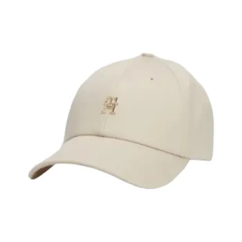 Tommy Hilfiger Organic Cotton Metal Baseball Caps Women's Beige