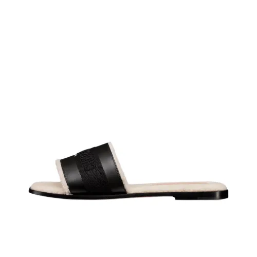 DIOR Dway Slide Slippers Women's Black