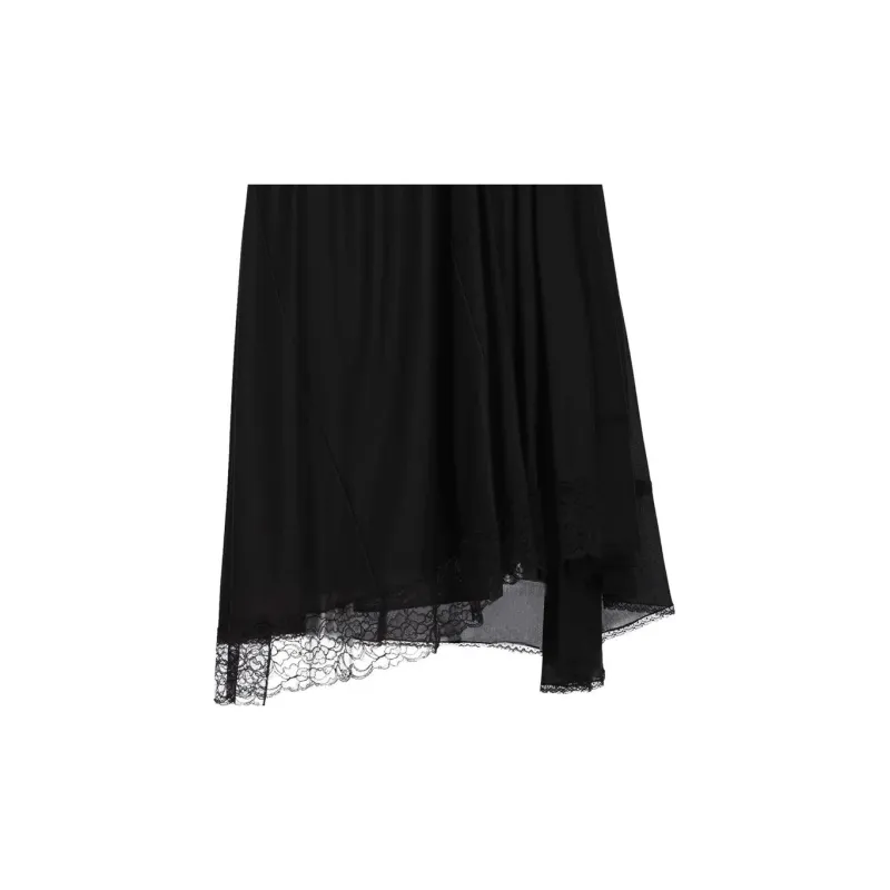 Balenciaga SS23 Casual Long Skirt Slim Fit Women's Black-3