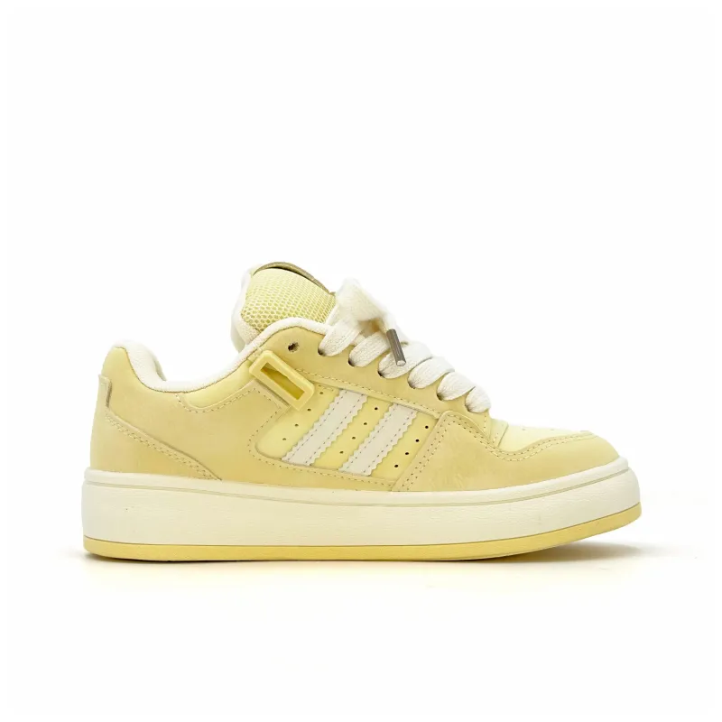 KAAVER OTTO Low Top Skateboard Shoes Women's Cream Yellow-2