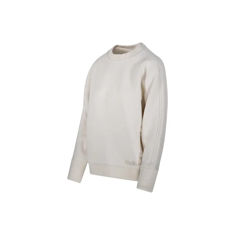 MaxMara Cral Logo Embroidered Crewneck Jumper-2