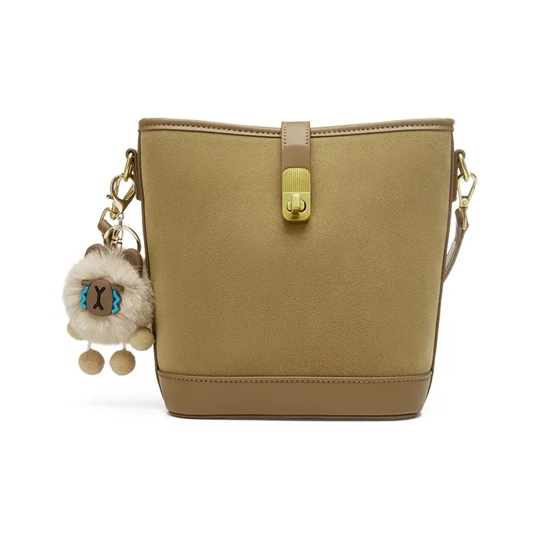 JOSINY PU Shoulder Bag Regular Women's Black/Apricot/Brown-2