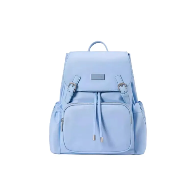 SAMSONITE Fabric Backpack Medium Size Women's Beige/Purple/Blue-5