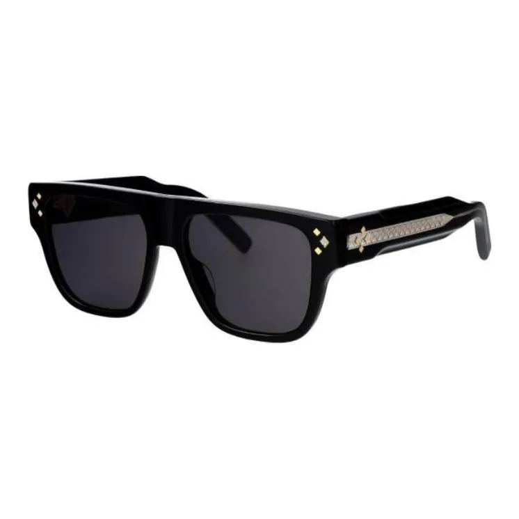 DIOR Plastic Square Sunglasses Men's Black-1