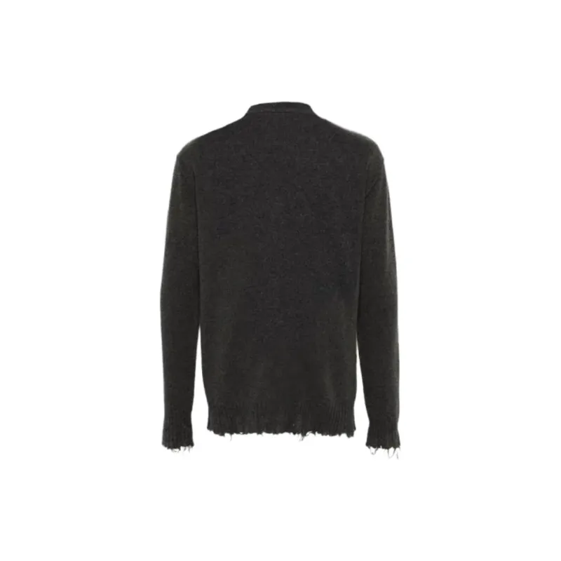 UMA WANG Raw Cut V Neck Cardigan-1