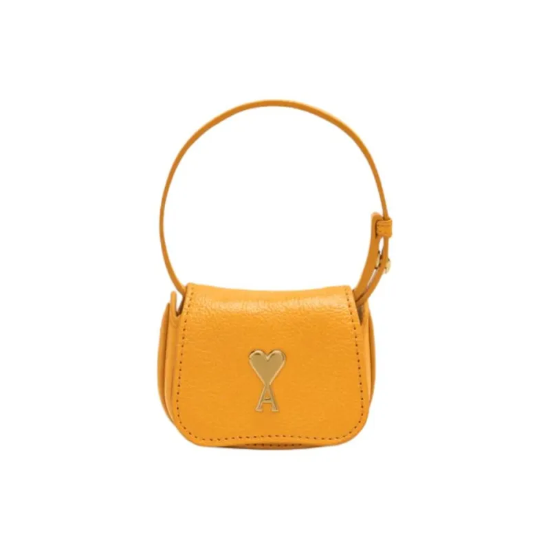 AMIPARIS Buffalo Leather Earphone Case Women's Yellow-1