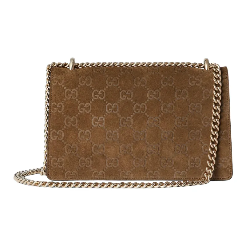 GUCCI Dionysus Suede Crossbody Bag Shoulder Bag Small Size Women's Light Brown-3