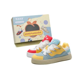 Anime Story Anti Slip Wear Resistant Lightweight Breathable Low Top Skateboard Shoes Unisex Box Included