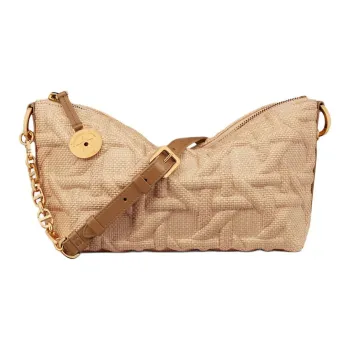 DIOR Technical Fabric Crescent Bag Handbag Women's Beige