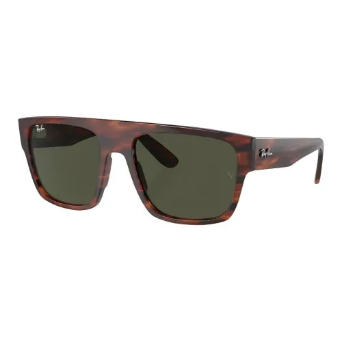 RayBan Propionic Acid Square Sunglasses Unisex Brown