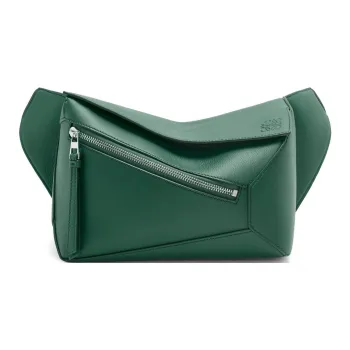 LOEWE Classic Calfskin Shoulder Bag Regular Men's Evergreen