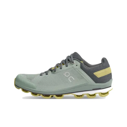 On Cloudsurfer 6 Anti-Slip Wear-Resistant Low-Top Casual Running Shoes Men's Gray Green