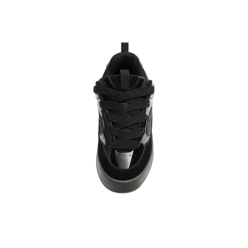 ZARA Low Top Skateboard Shoes Men's Black-3
