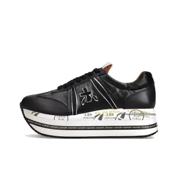 PREMIATA Cushioning Low Top Casual Shoes Women's Black White