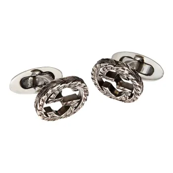 GUCCI Cufflinks Men Silver