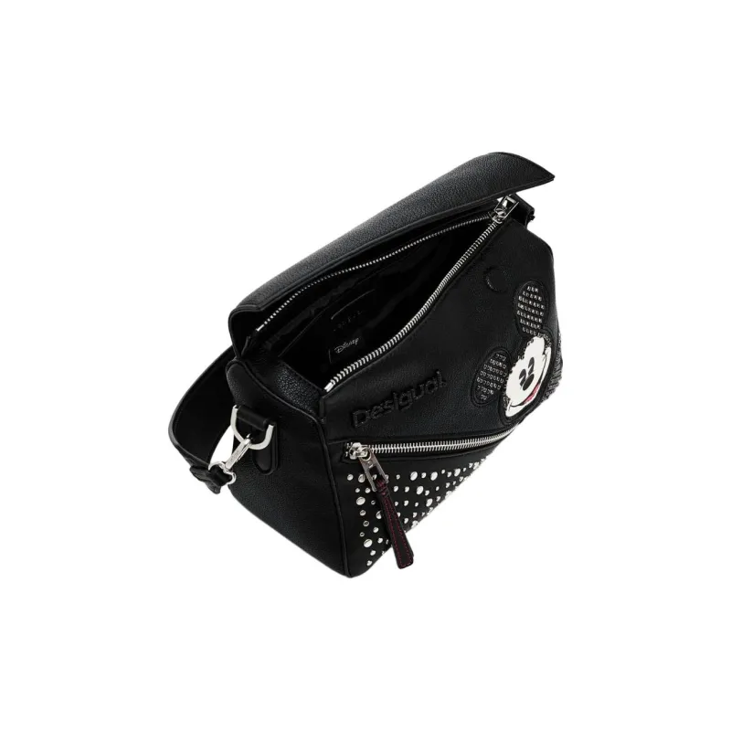 Desigual Polyurethane Crossbody Bag, Shoulder Bag Medium Size Women's Black-3