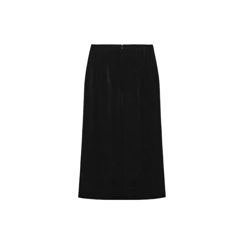 ZARA ZW Series Casual Long Skirts Women's Black-1