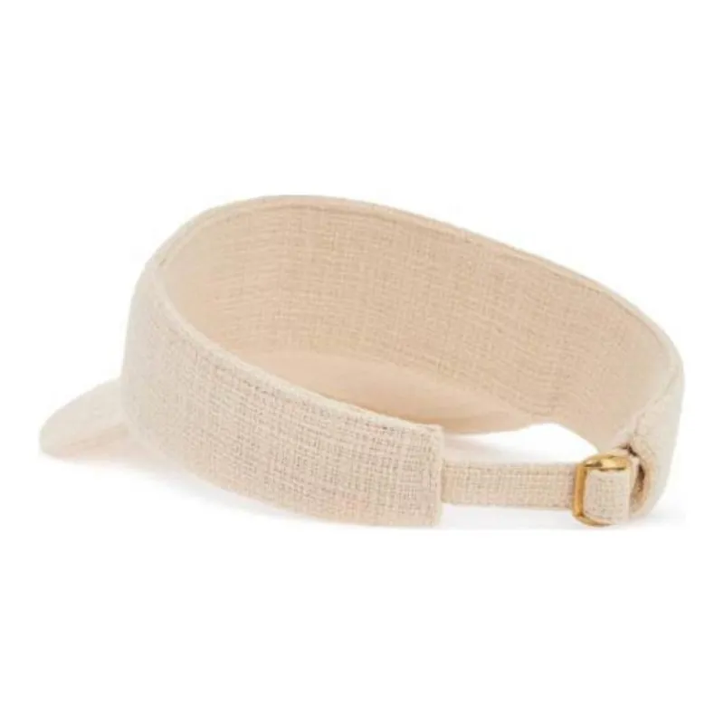 Valentino VLogo Plaque Curved Wide Hem Visor-3