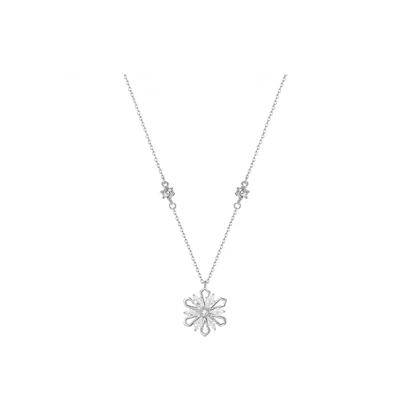 Heart Grass S925 Silver Necklaces Women's-0